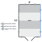 4LIFE Overlap Pressure Treated Apex Shed Double Door - All Sizes