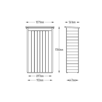 Forest Pent Tall Garden Store - Pressure Treated