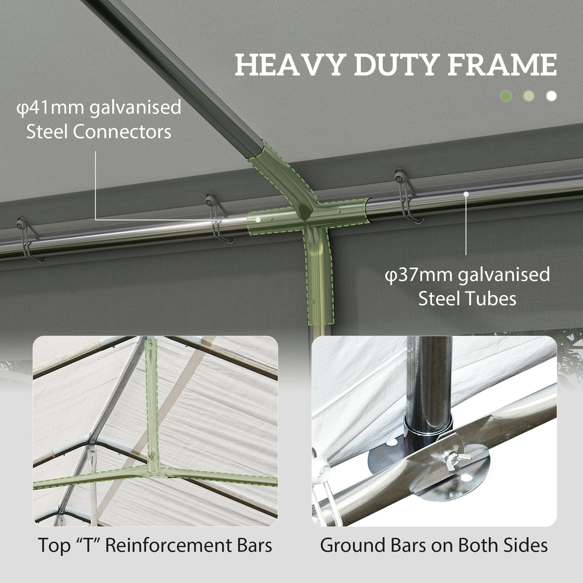 20' x 40' Heavy-duty Party & Wedding Tent with Sidewalls, White