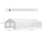 20' x 40' Heavy-duty Party & Wedding Tent with Sidewalls, White