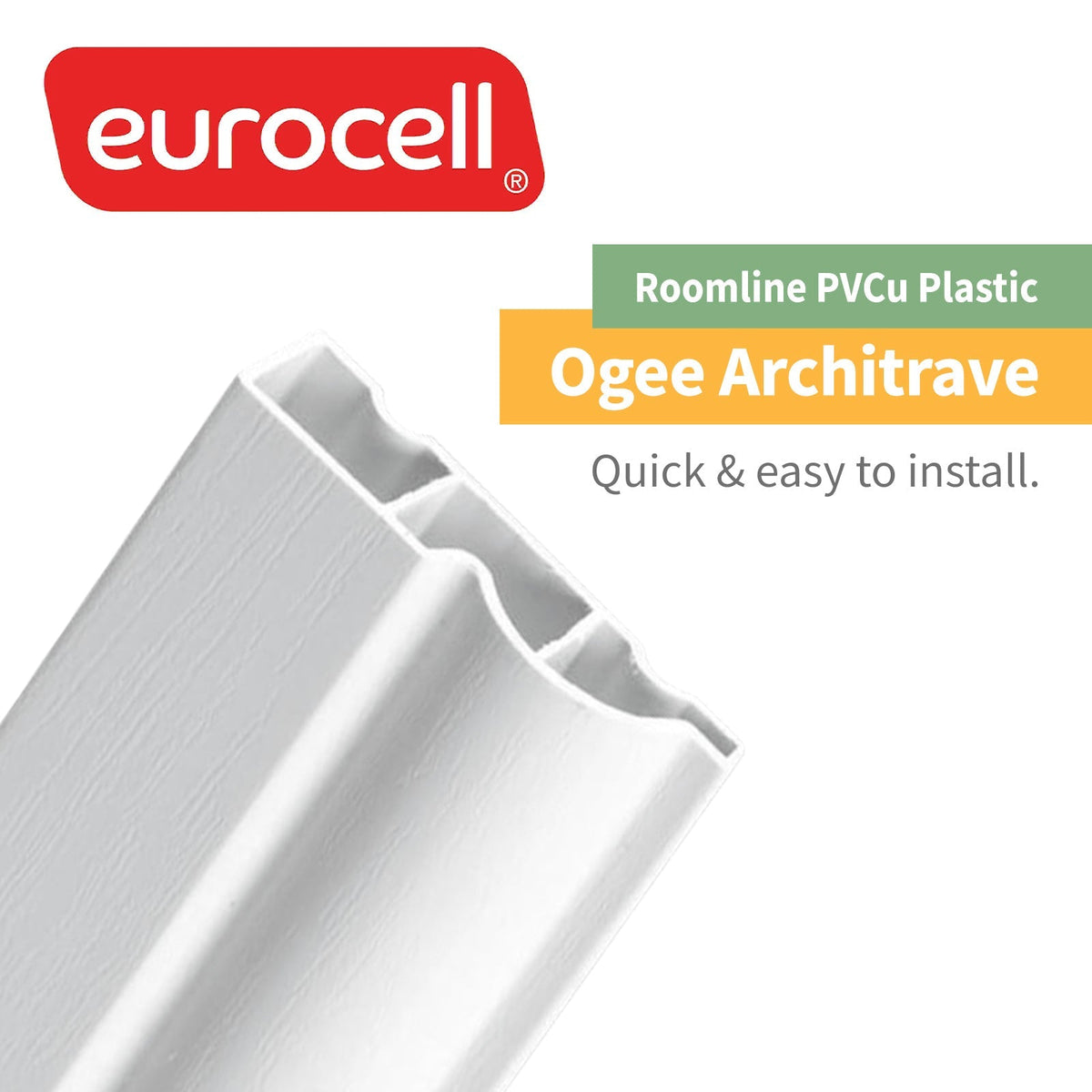 Roomline Ogee PVCu Architrave (2.7m)