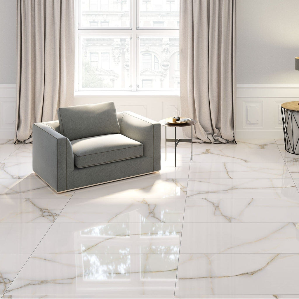 Onix Marble Effect 1200mm x 600mm - Gloss Grey (2 per Box)