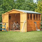 Overlap 10ft x 6ft Double Door Apex Shed w/ Windows