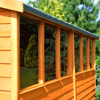 Overlap 10ft x 6ft Double Door Apex Shed w/ Windows