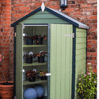 Overlap 4ft x 3ft Double Door Apex Shed inc 3 Shelves