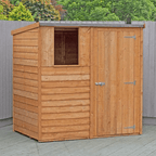 Overlap 6ft x 4ft Single Door Pent Shed