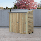 Overlap 6ft x 3ft Double Door Pent Shed (Pressure Treated)