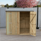 Overlap 6ft x 3ft Double Door Pent Shed (Pressure Treated)