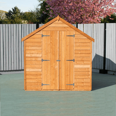 Overlap 8ft x 6ft Double Doors Apex Value Shed