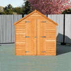 Overlap 8ft x 6ft Double Doors Apex Value Shed