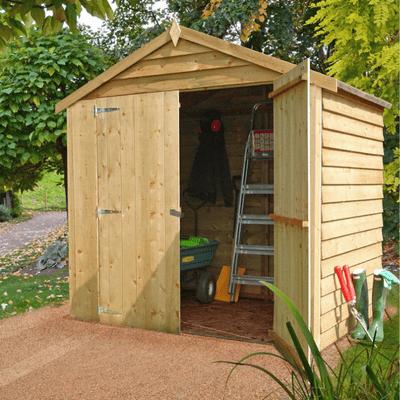 Overlap 4ft x 6ft Single Door Apex Shed