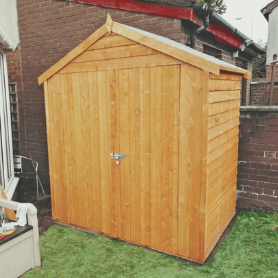 Overlap 4ft x 6ft Single Door Apex Shed