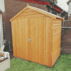 Overlap 4ft x 6ft Single Door Apex Shed
