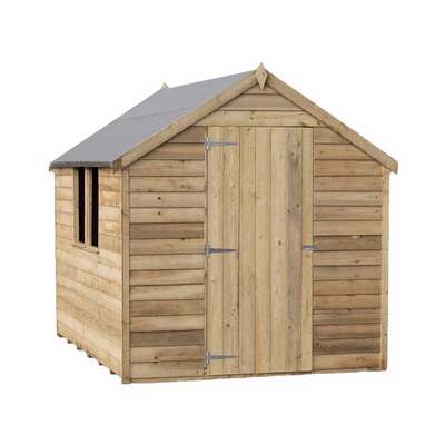 Overlap Single Door Apex Value Shed - All Sizes