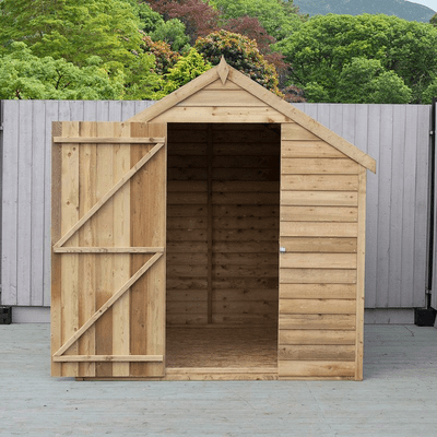 Overlap Single Door Apex Value Shed - All Sizes