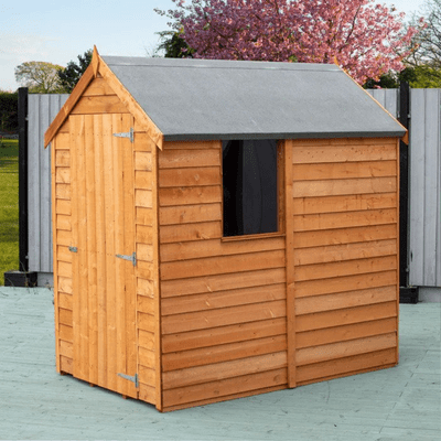 Overlap Single Door Apex Value Shed (One Window) - All Sizes