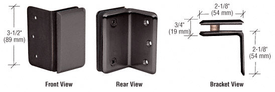 CRL Pinnacle and Prima Series Wall Mount Bracket