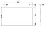 Cove Acrylic End Bath Panel - European White