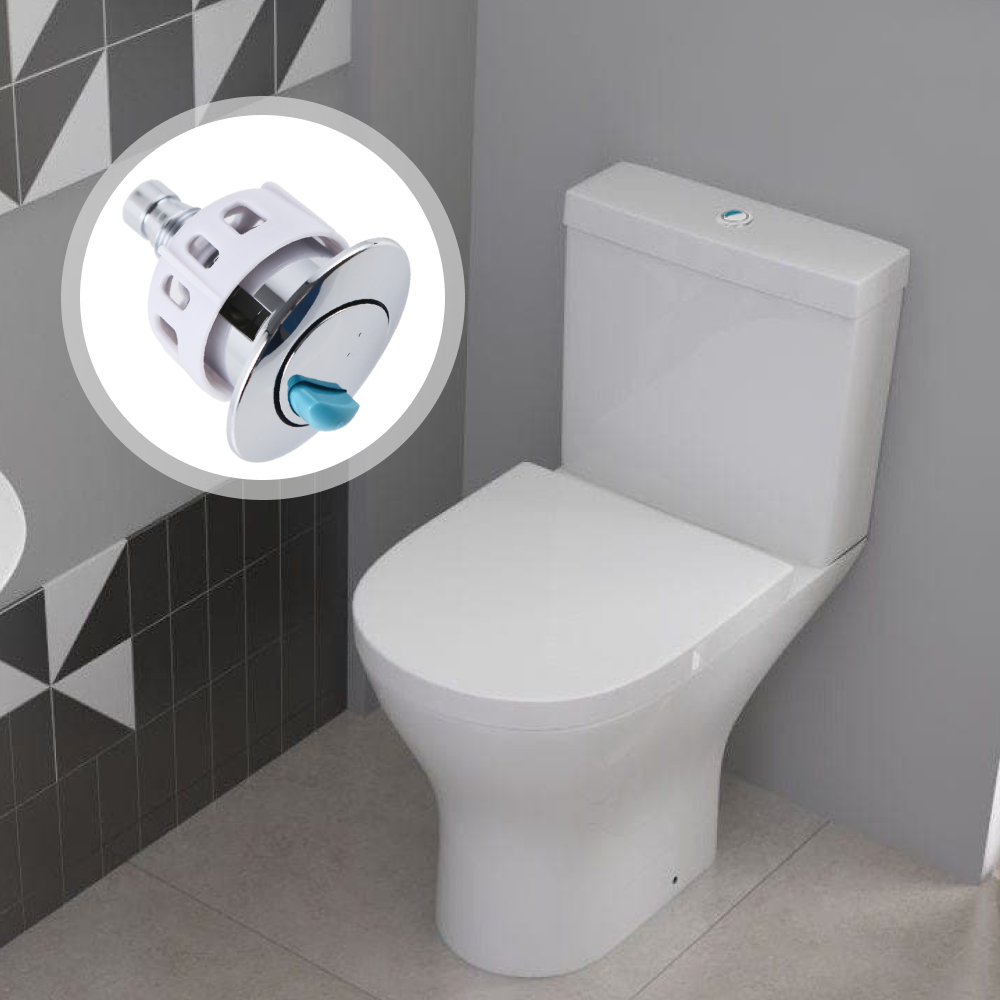 Flow Concealed Cistern Push Button - Chrome