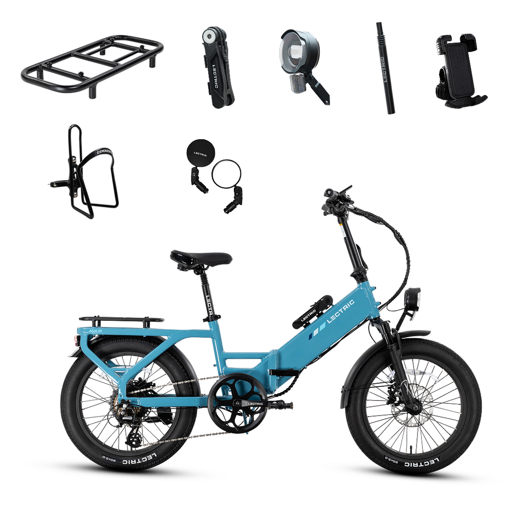 XP4 750 Step-Thru Raindrop Blue - World Car-Free Bundle
