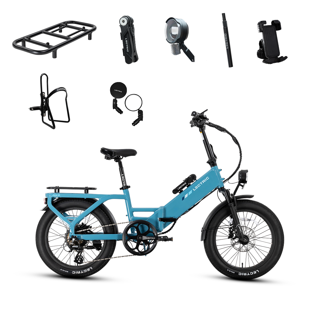 XP4 750 Step-Thru Raindrop Blue - World Car-Free Bundle