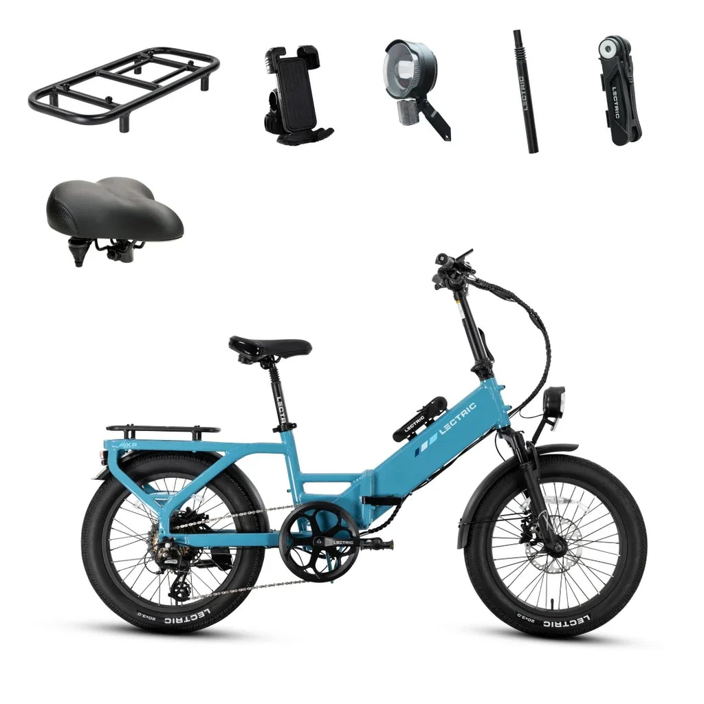 XP4 750 Step-Thru Raindrop Blue - World Car-Free Bundle