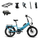 XP4 750 Step-Thru Raindrop Blue - World Car-Free Bundle