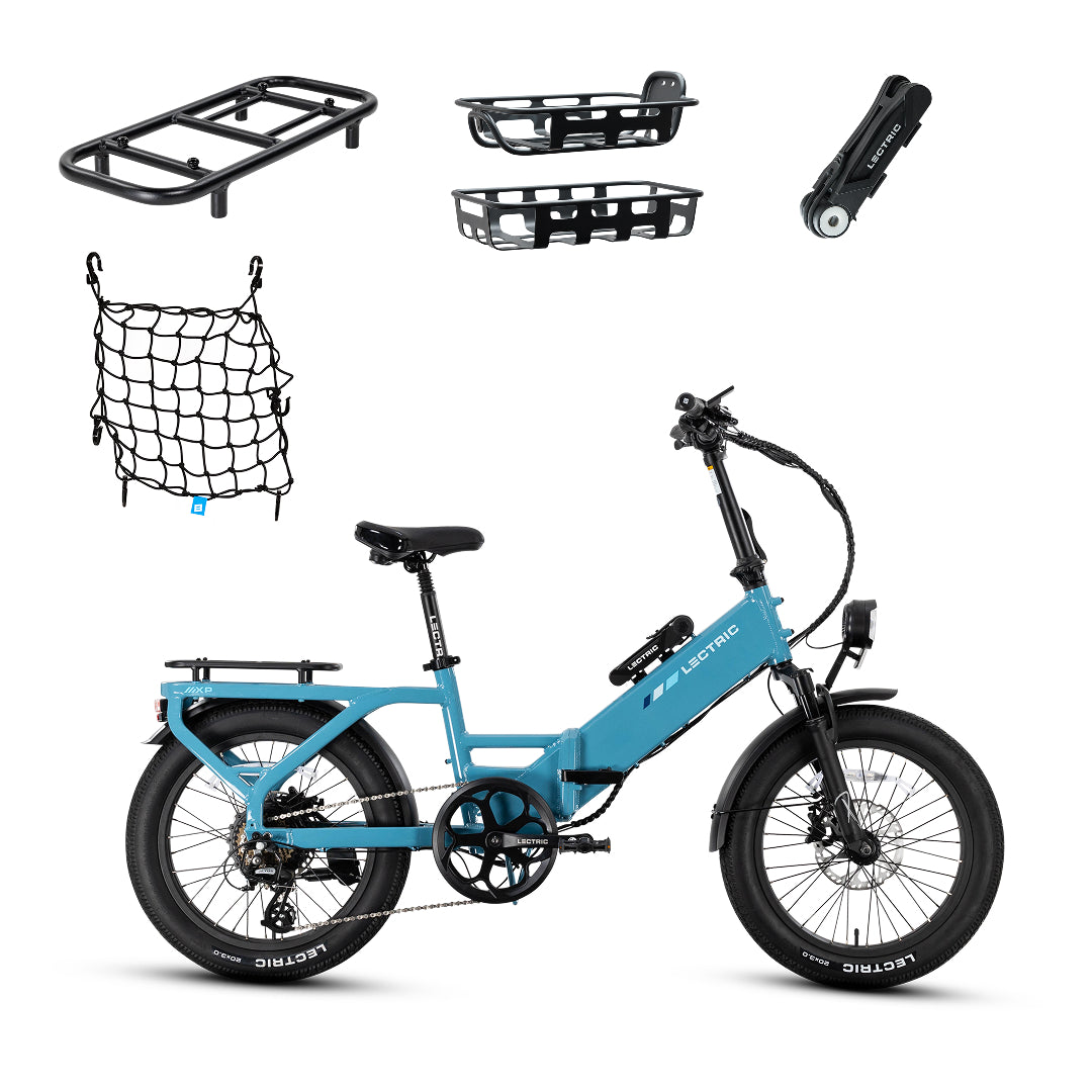 XP4 750 Step-Thru Raindrop Blue - World Car-Free Bundle