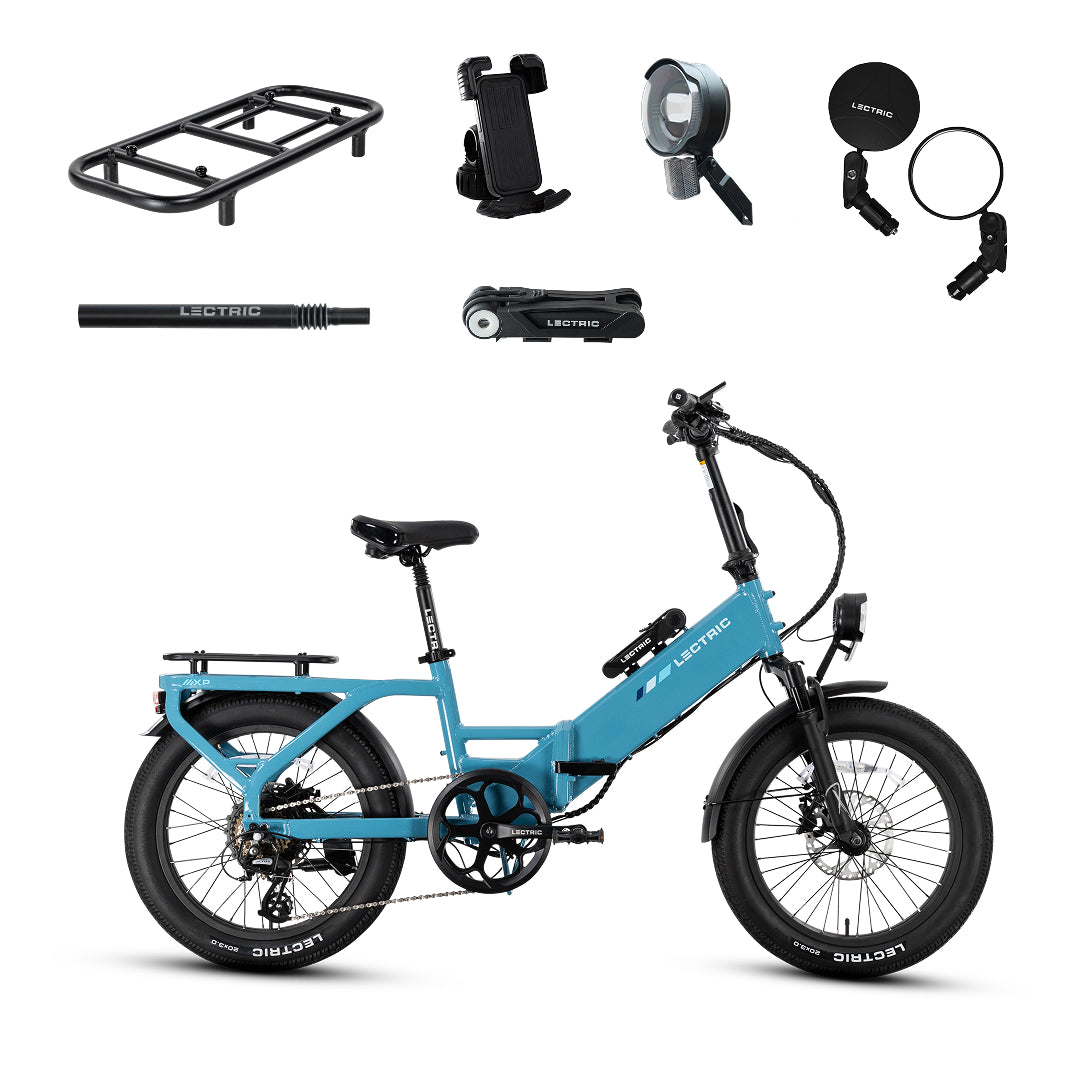 XP4 750 Step-Thru Raindrop Blue - World Car-Free Bundle