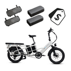 XPedition2 Stratus White Long-Range Dual-Battery + FREE Running Boards, Cushions, Elite Headlight, Suspension Seat Post, Orbitor, Fast Charger ($694 Value)