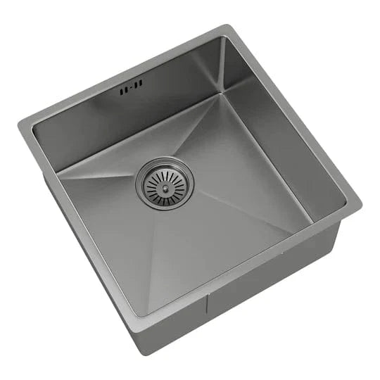 Single Bowl Inset/Undermount Brushed Steel Kitchen Sink