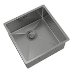 Single Bowl Inset/Undermount Brushed Steel Kitchen Sink
