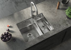 Brushed Steel 1.5 Bowl Inset/Undermount Kitchen Sink