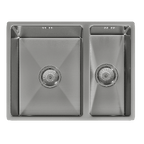 Brushed Steel 1.5 Bowl Inset/Undermount Kitchen Sink