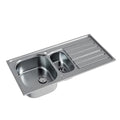 Stainless Steel 1.5 Bowl Inset Kitchen Sink