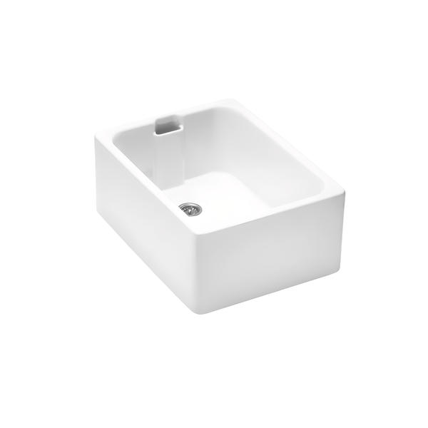 Belfast 1 Bowl Gloss White Fireclay Ceramic Kitchen Sink