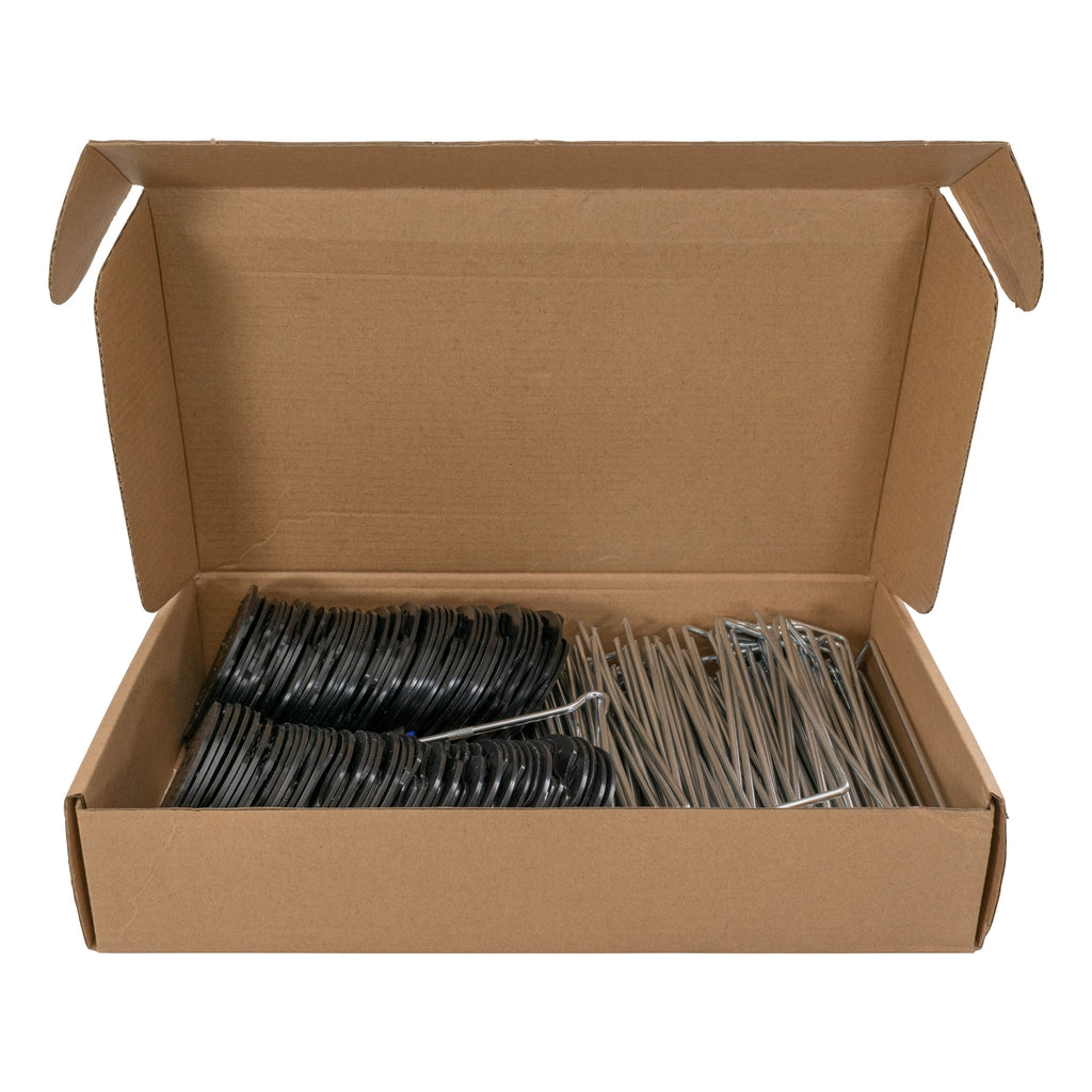 Weed Control Membrane Pegs Buffer Washer, 6"/150mm, Red