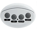 Pentair 521885 White iS4 4-Function Spa-Side Remote Control with 100' Cord for IntelliTouch® and EasyTouch® Control Systems