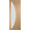 Salerno Pre-Finished Internal Oak Door with Clear Glass