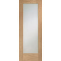 Pattern 10 Pre-Finished Internal Oak Door with Clear Glass