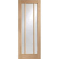 Worcester Pre-Finished Internal Oak Door with Clear Glass