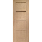 Shaker 4 Panel Pre-Finished Internal Oak Fire Door
