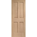 Victorian 4 Panel Pre-Finished Internal Oak Door