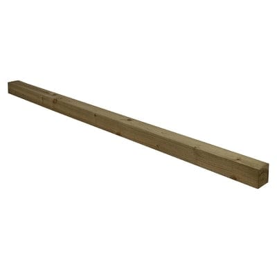 Forest Green Incised Fence Post 5ft (150cm x 7.5cm x 7.5cm)