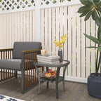 Rattan Coffee Table with Storage Shelf and Glass Top, Mixed Grey