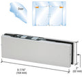 CRL Adjustable European Top Door Patch Fitting