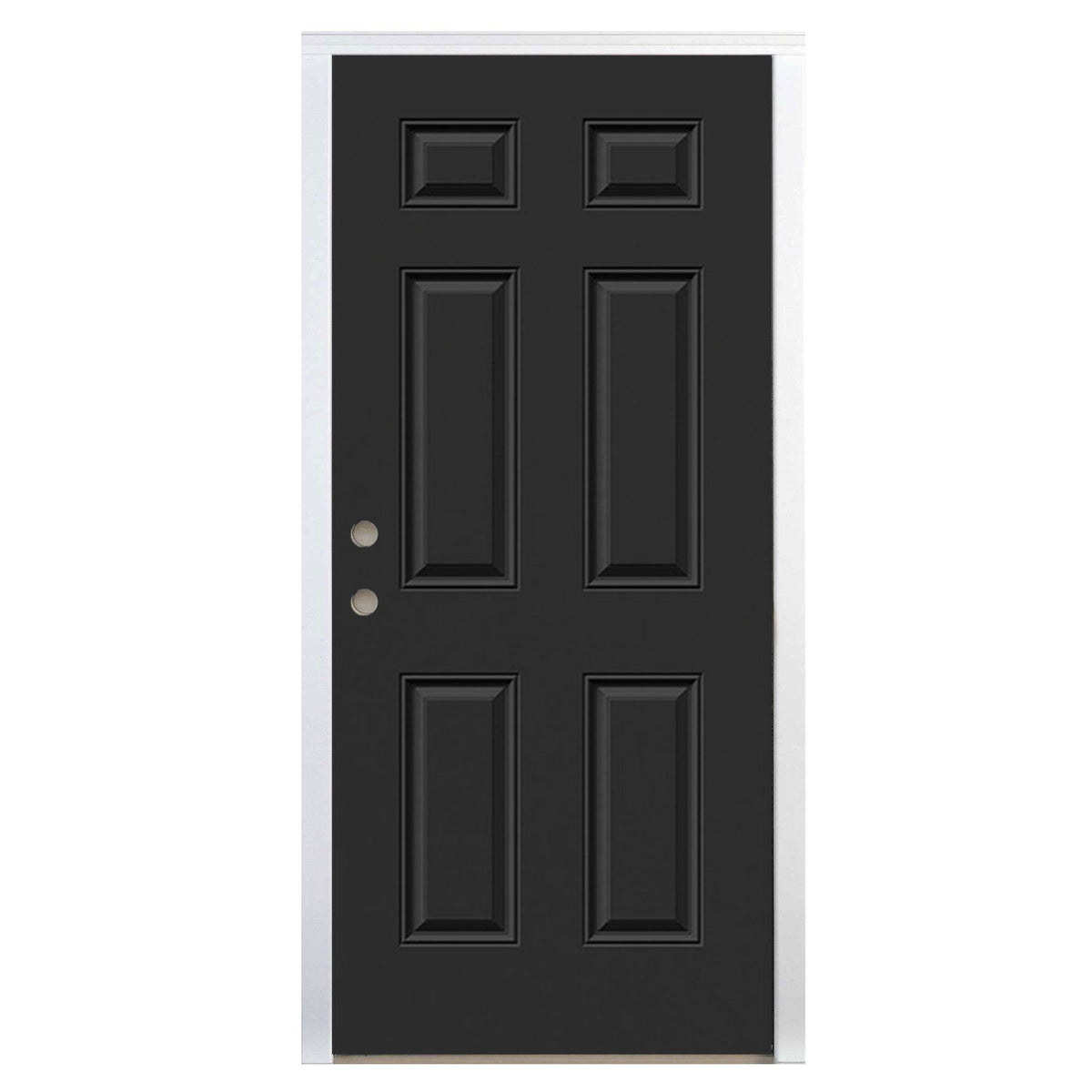 Steel 6 Panel Prefinished Door
