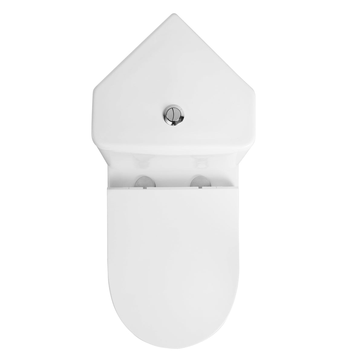 Palma Corner Close Coupled Toilet with Cistern & Soft Close Seat - White