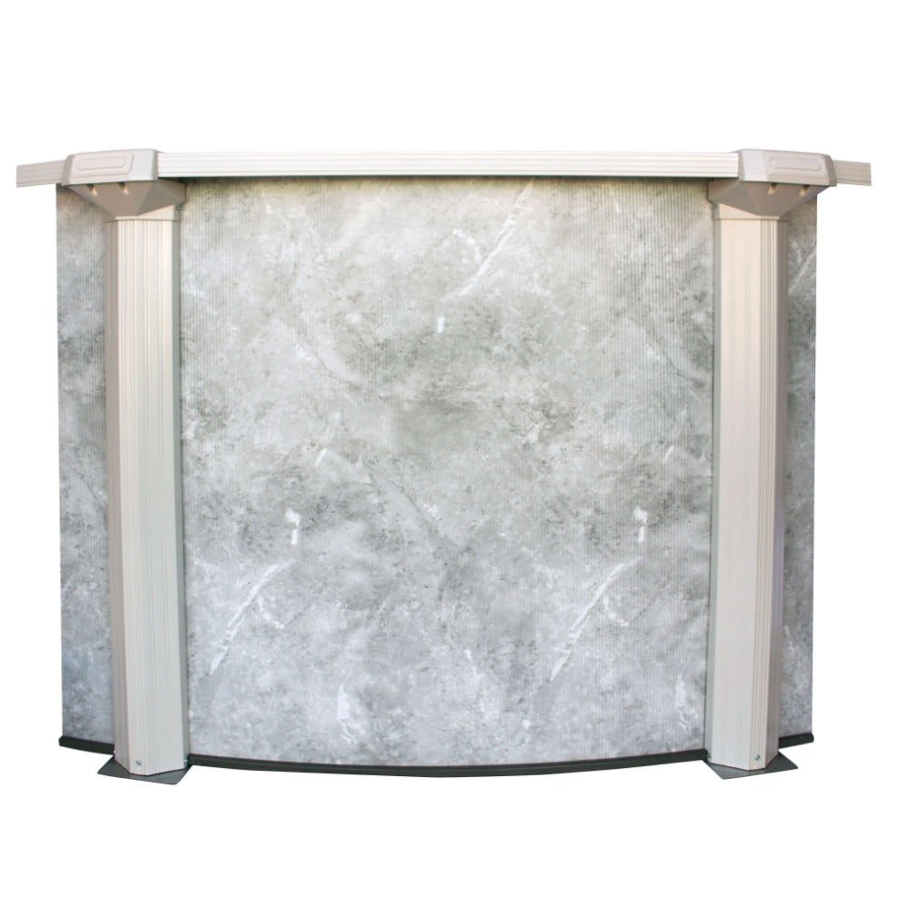 12' x 24' x 52" Oval Lomart 6"Steel Frame Grey Mist Pool & Package