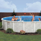 21' x 52" Round Lomart 6"Steel Frame Grey Mist Pool & Package